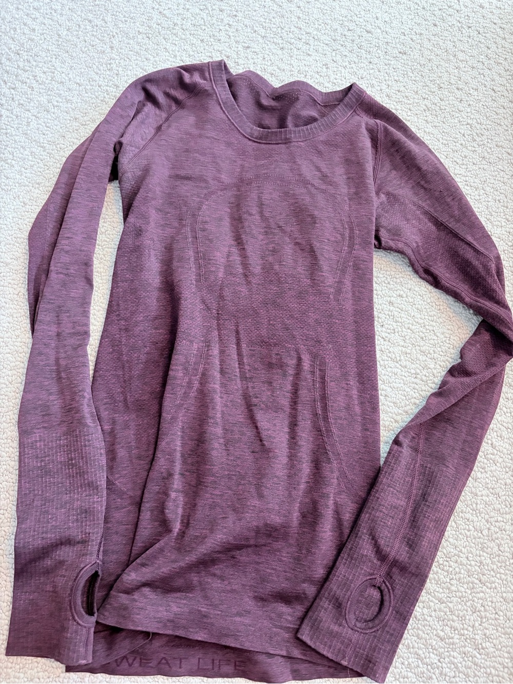 Lululemon Swiftly Tech Long Sleeve Shirt Heathered Purple